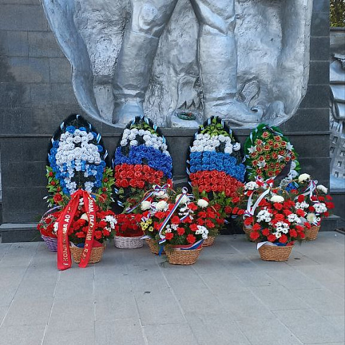 Награждение ветеранов ВОВ и возложение цветов