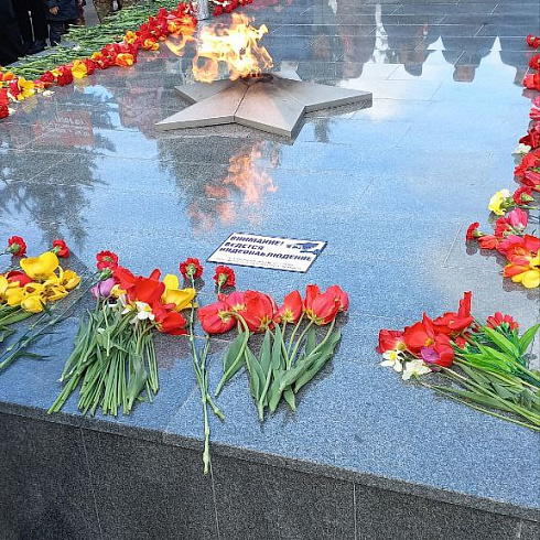 Награждение ветеранов ВОВ и возложение цветов