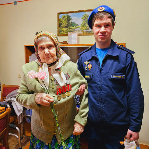 Награждение ветеранов ВОВ и возложение цветов